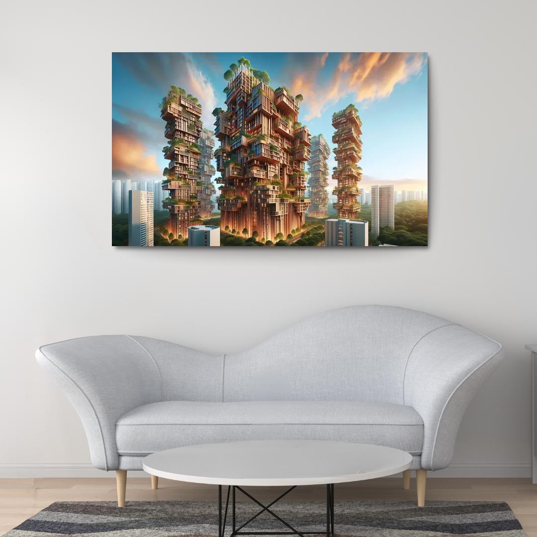 Timber Towers Custom Paintings Frame