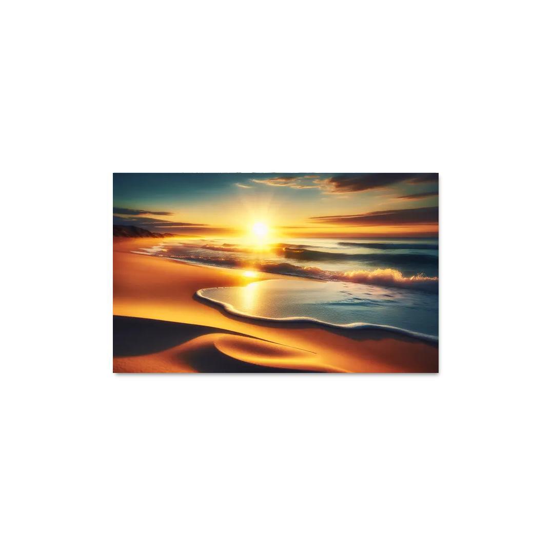 Golden Horizon Sunrise Spectacle Custom Paintings Frame