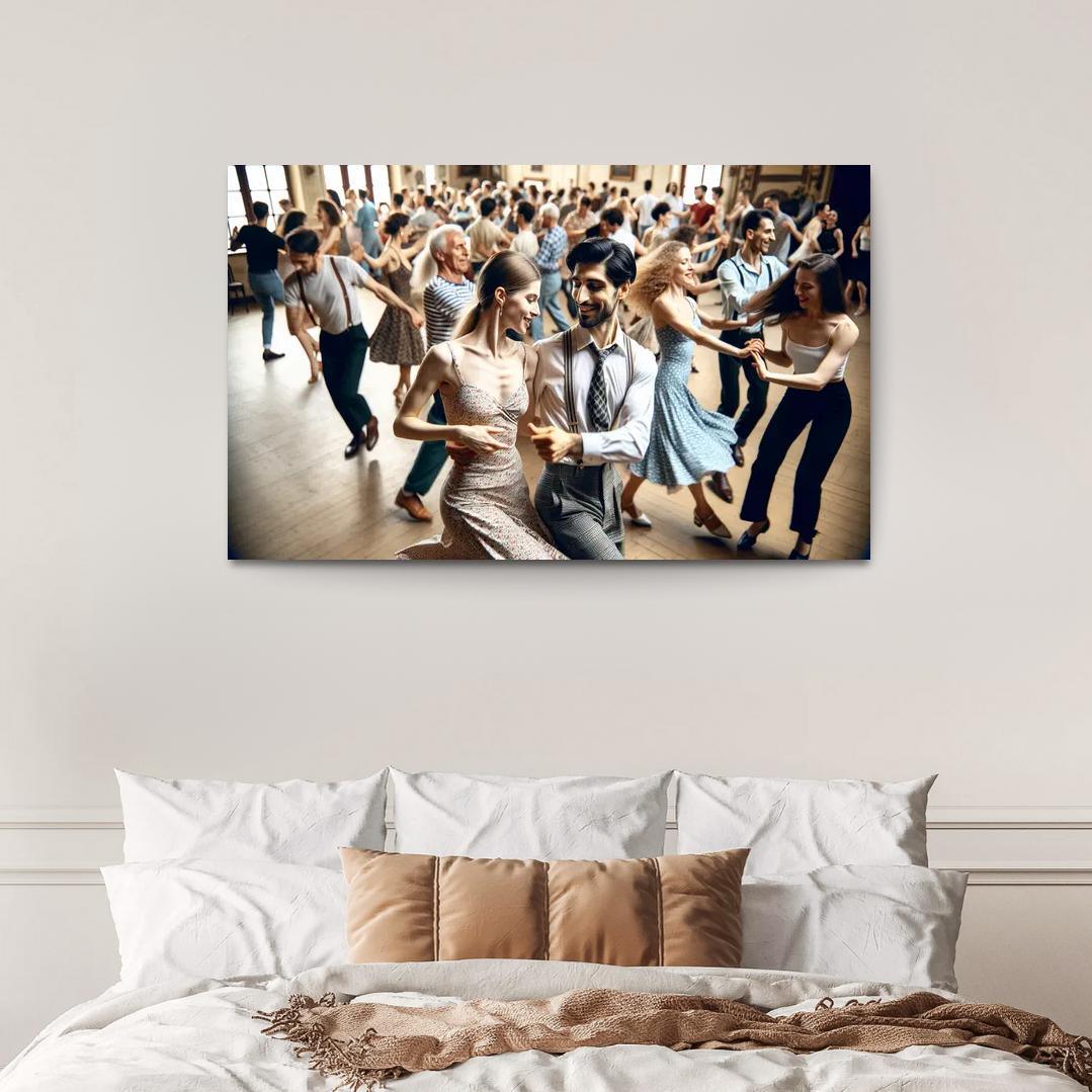 Balboa The Dance Of Swing And Joy Modern Paintings Frame