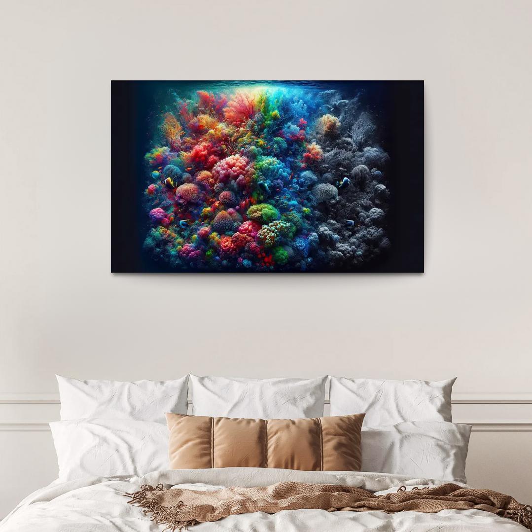 Beneath The Surface Ocean Conservation Awareness Multi-panel Paintings