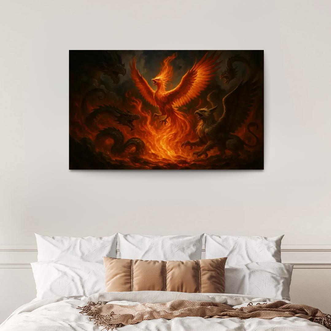 Mythical Beasts - Legendary Creatures Framed Paintings
