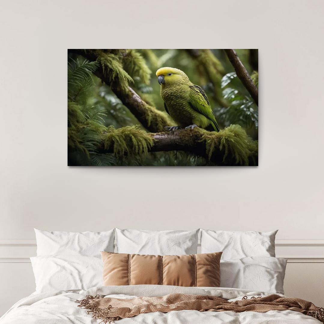 The Unique Kakapo In New Zealand Framed Paintings
