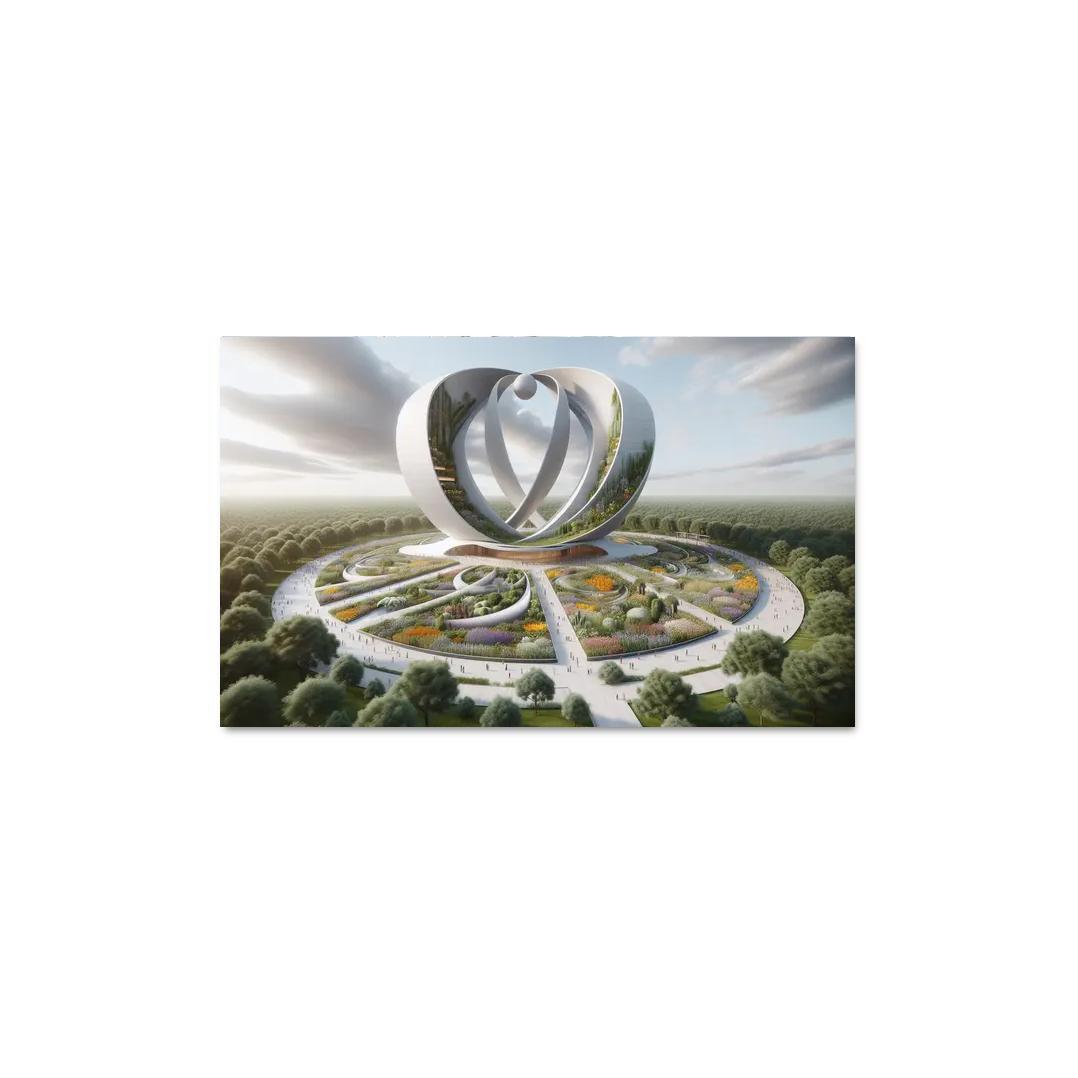 Symbolic Structures Of Peace Custom Paintings Frame