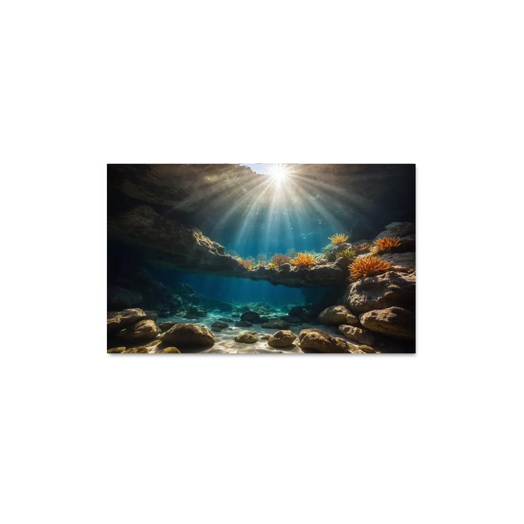 The Inspiring Depths Of Crystal Clear Waters Multi-panel Paintings