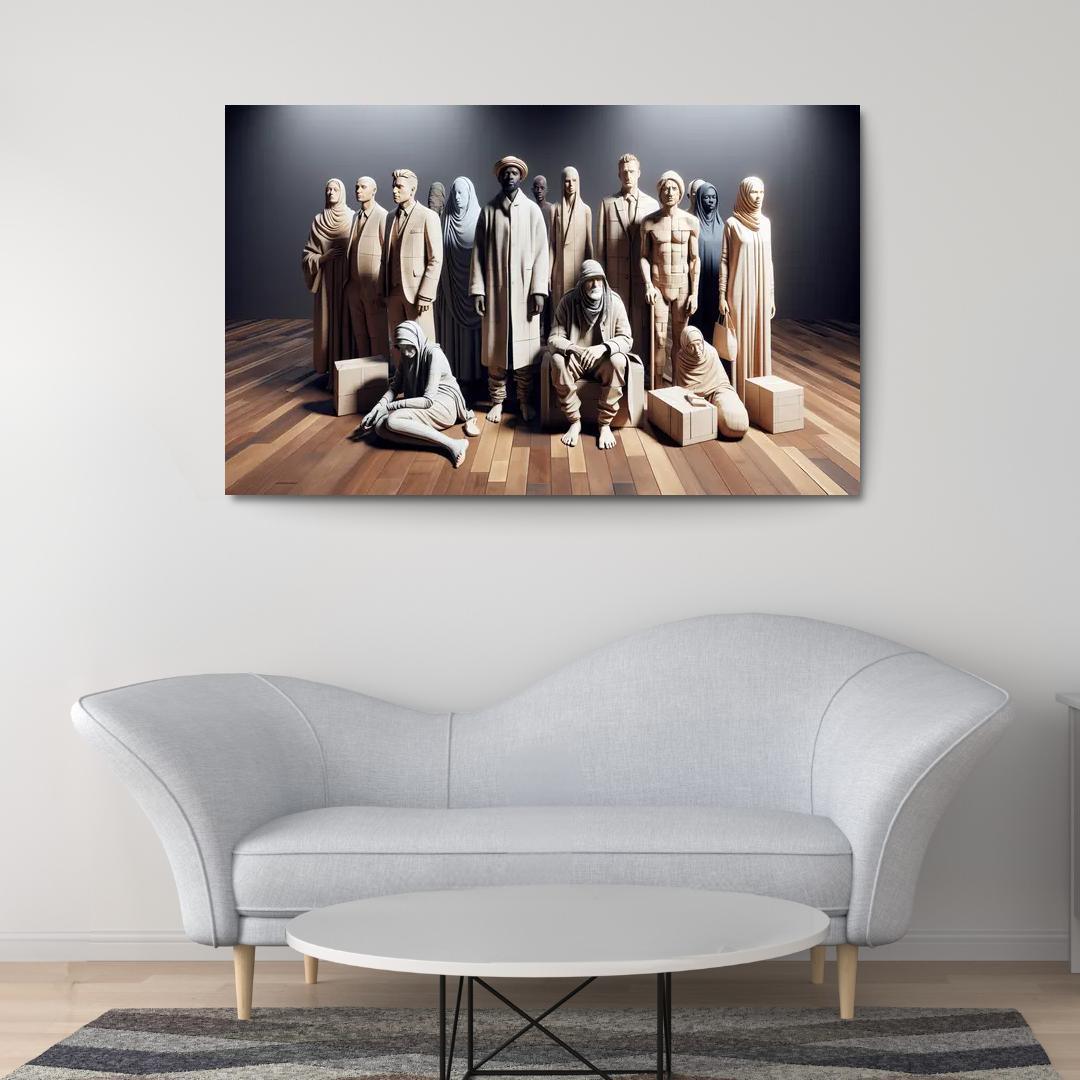 Empathy In Action Addressing Homelessness Through Art Multi-panel Paintings