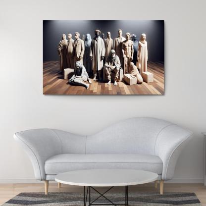 Empathy In Action Addressing Homelessness Through Art Multi-panel Paintings