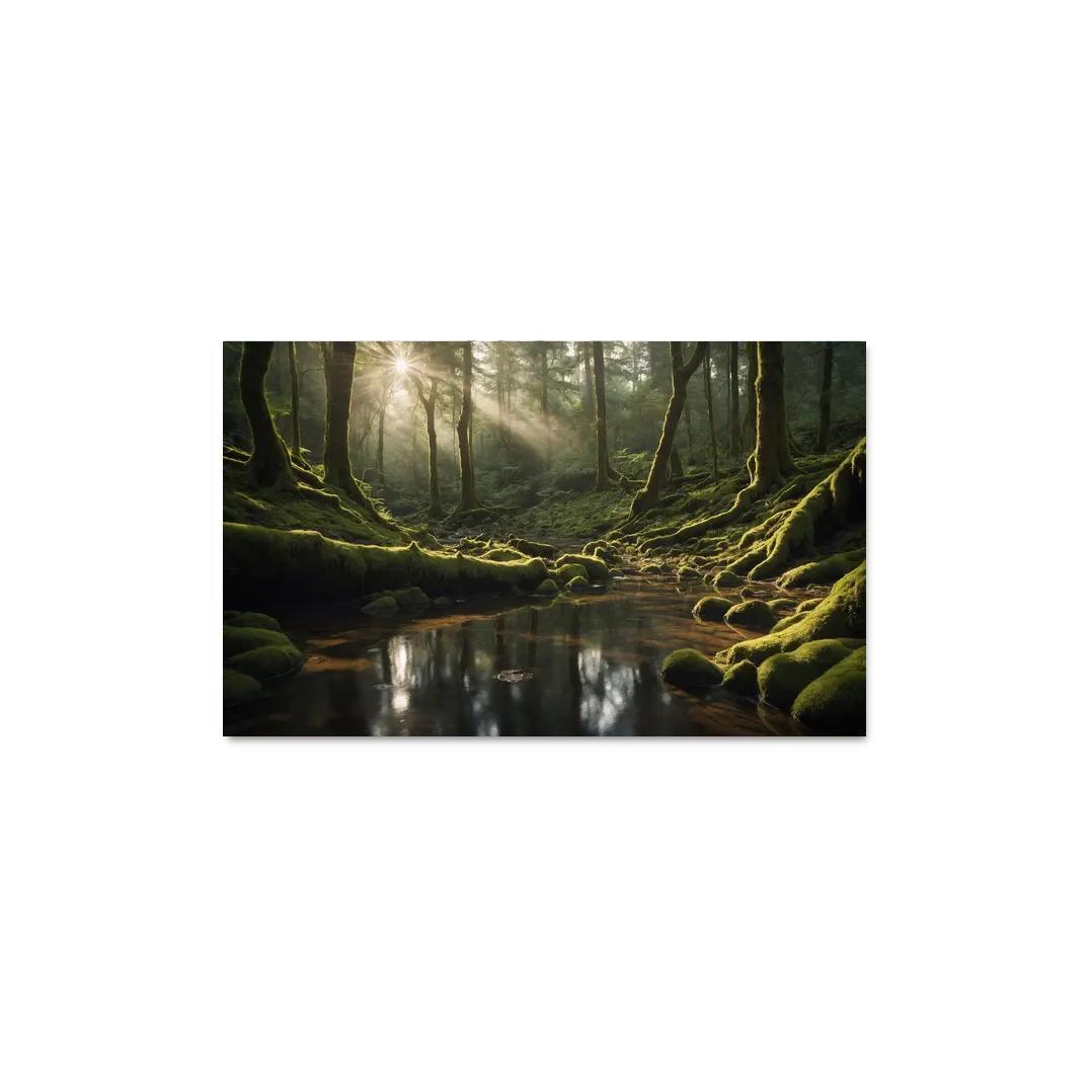 The Serenity Of Hidden Forest Glens Oil Paintings Frame