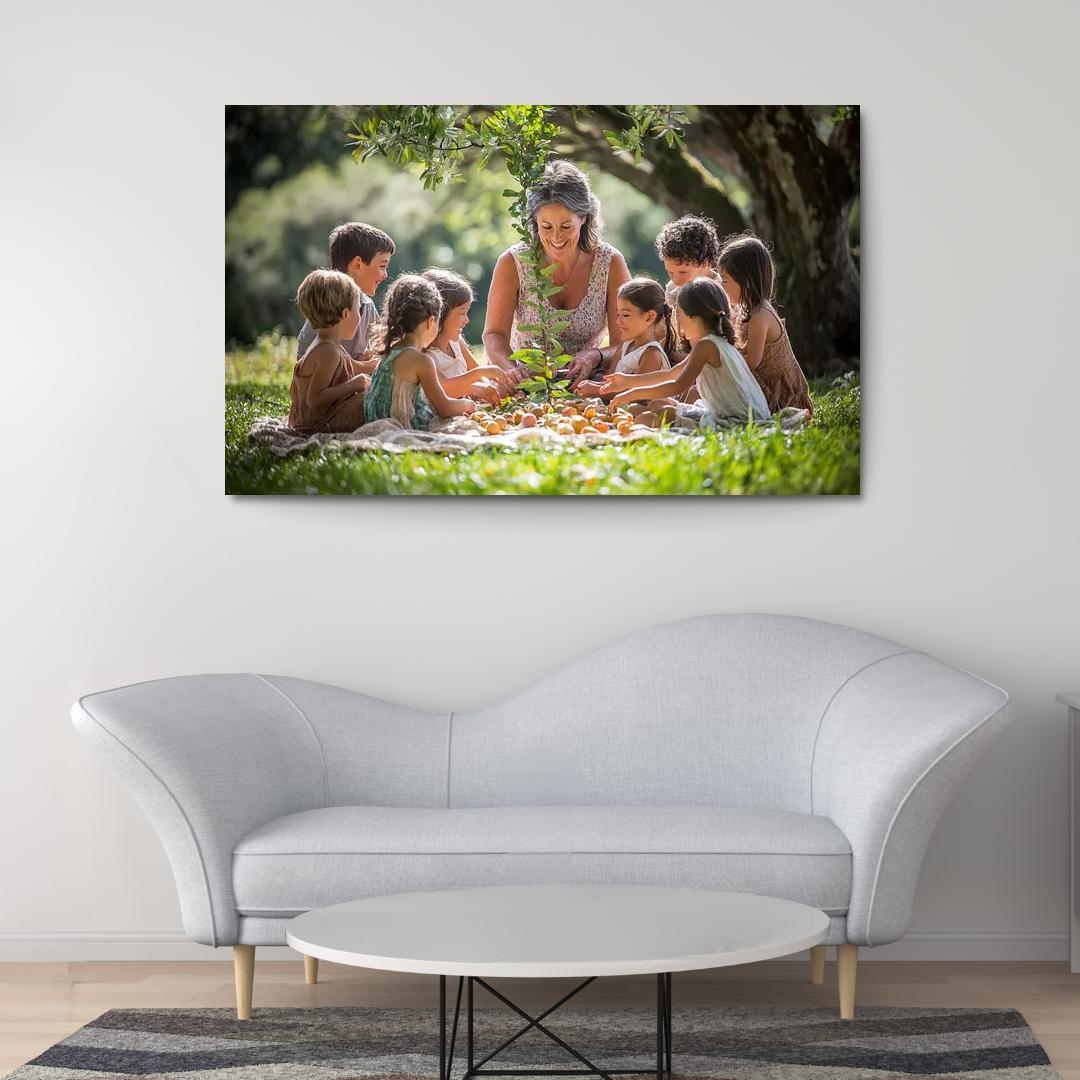 Branches Of Love A Mothers Family Tree Canvas Paintings Frame