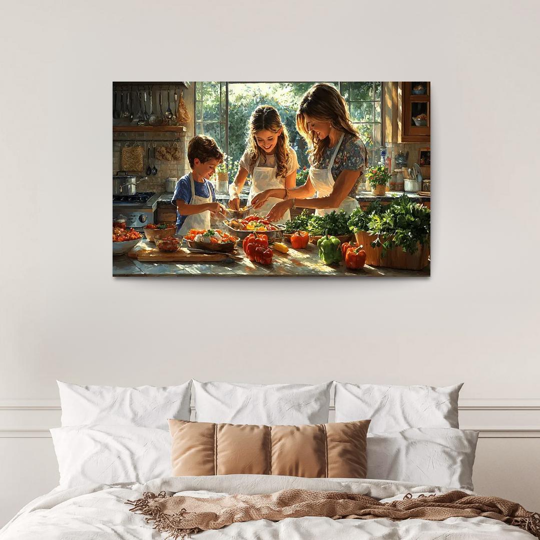 Moments In The Kitchen A Mothers Love Recipe Custom Paintings Frame