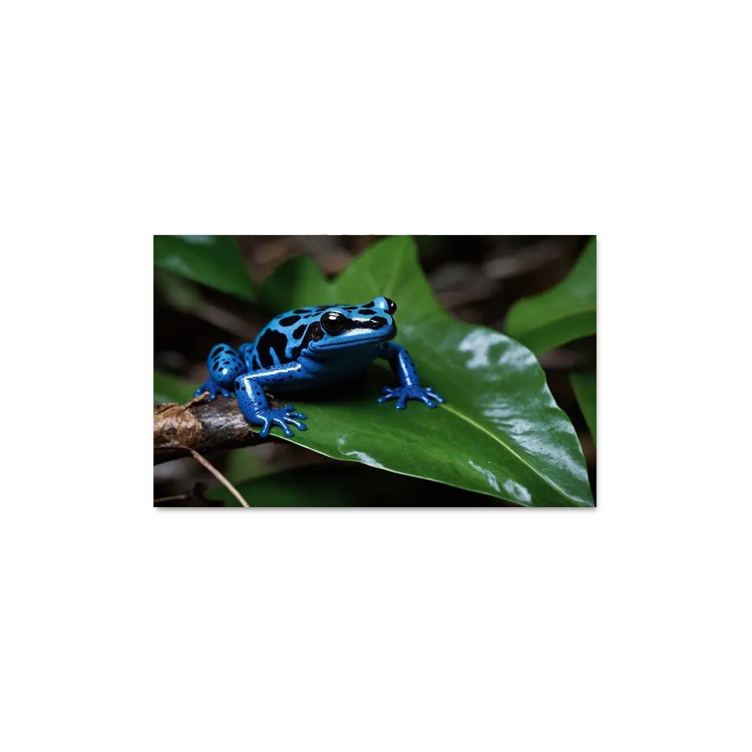 The Spectacular Blue Poison Dart Frog Jewel Of The Rainforest Modern Paintings Frame