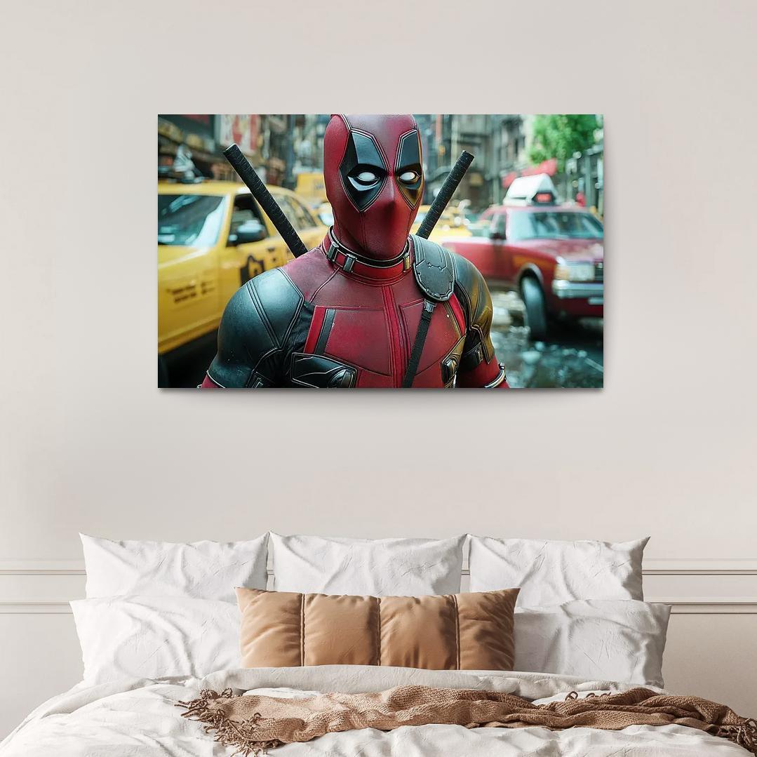 Ryan Reynolds The Merc With A Heart Of Gold Framed Paintings