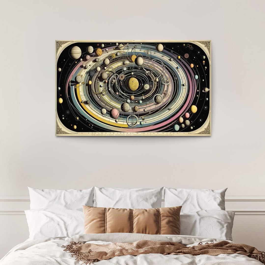 The Harmony Of Celestial Mechanics Abstract Paintings Frame
