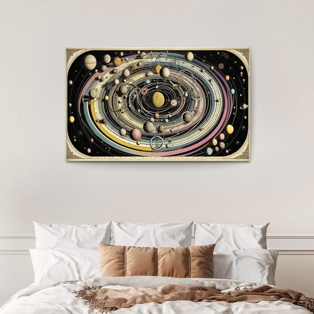 The Harmony Of Celestial Mechanics Abstract Paintings Frame