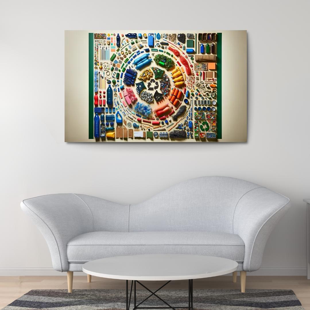 The Cycle Of Waste Advocating For A Circular Economy Multi-panel Paintings