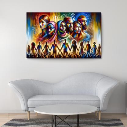 Echoes Of Equality Gender Justice Through Art Multi-panel Paintings