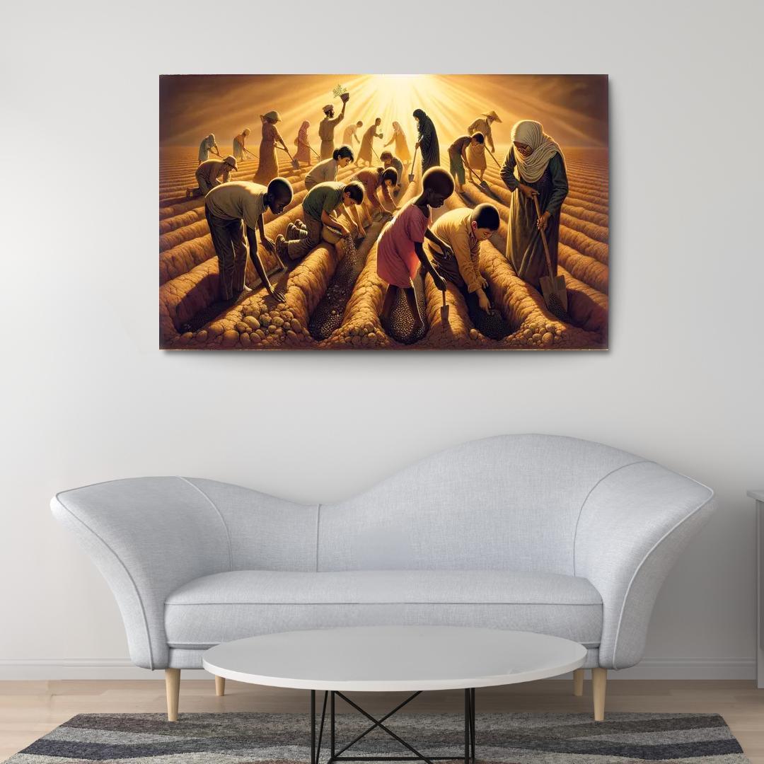 Future Generations The Legacy Of Our Choices Custom Paintings Frame