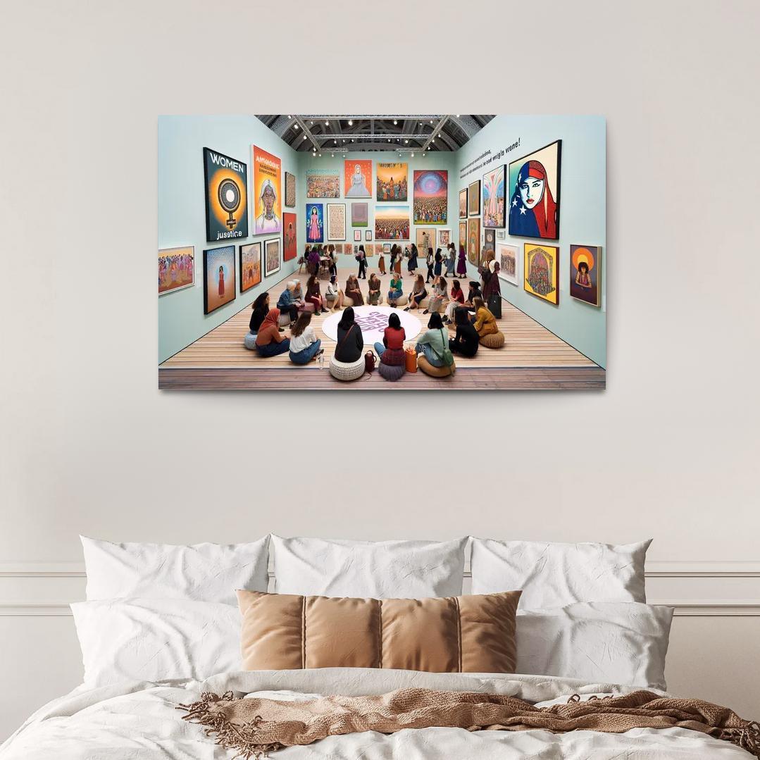 Dreams Of Equality Gender Justice Through Art Oil Paintings Frame