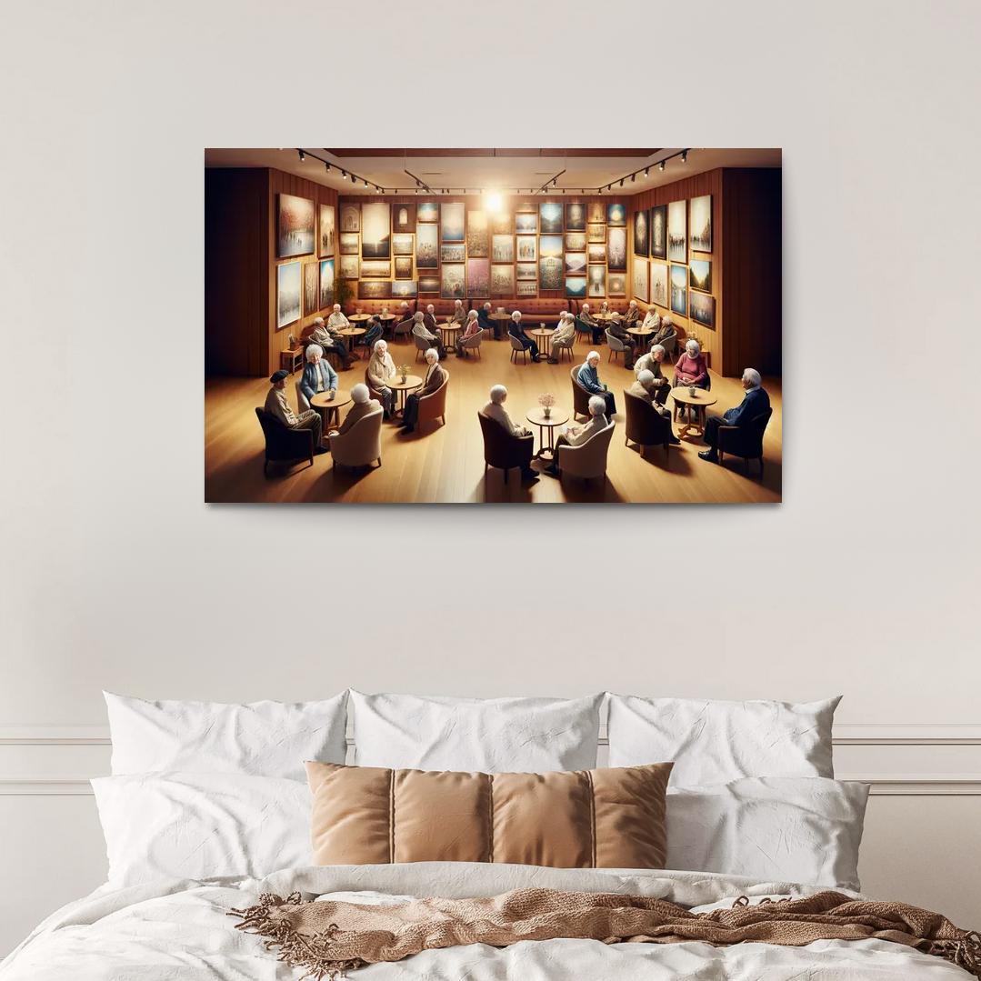 Voices Of The Unseen The Plight Of The Elderly Abstract Paintings Frame