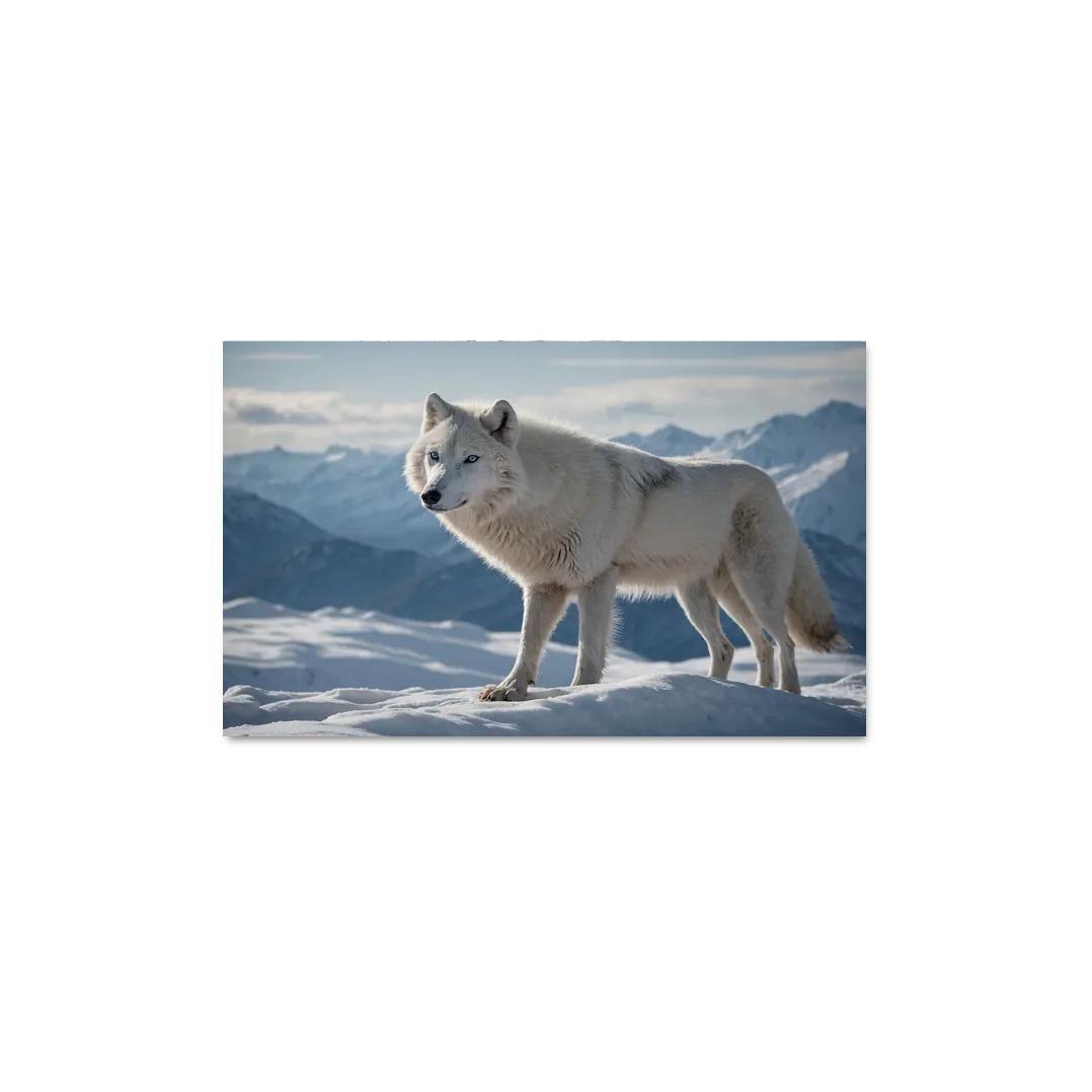 The Majestic Arctic Wolf King Of The North Premium Artwork Frames