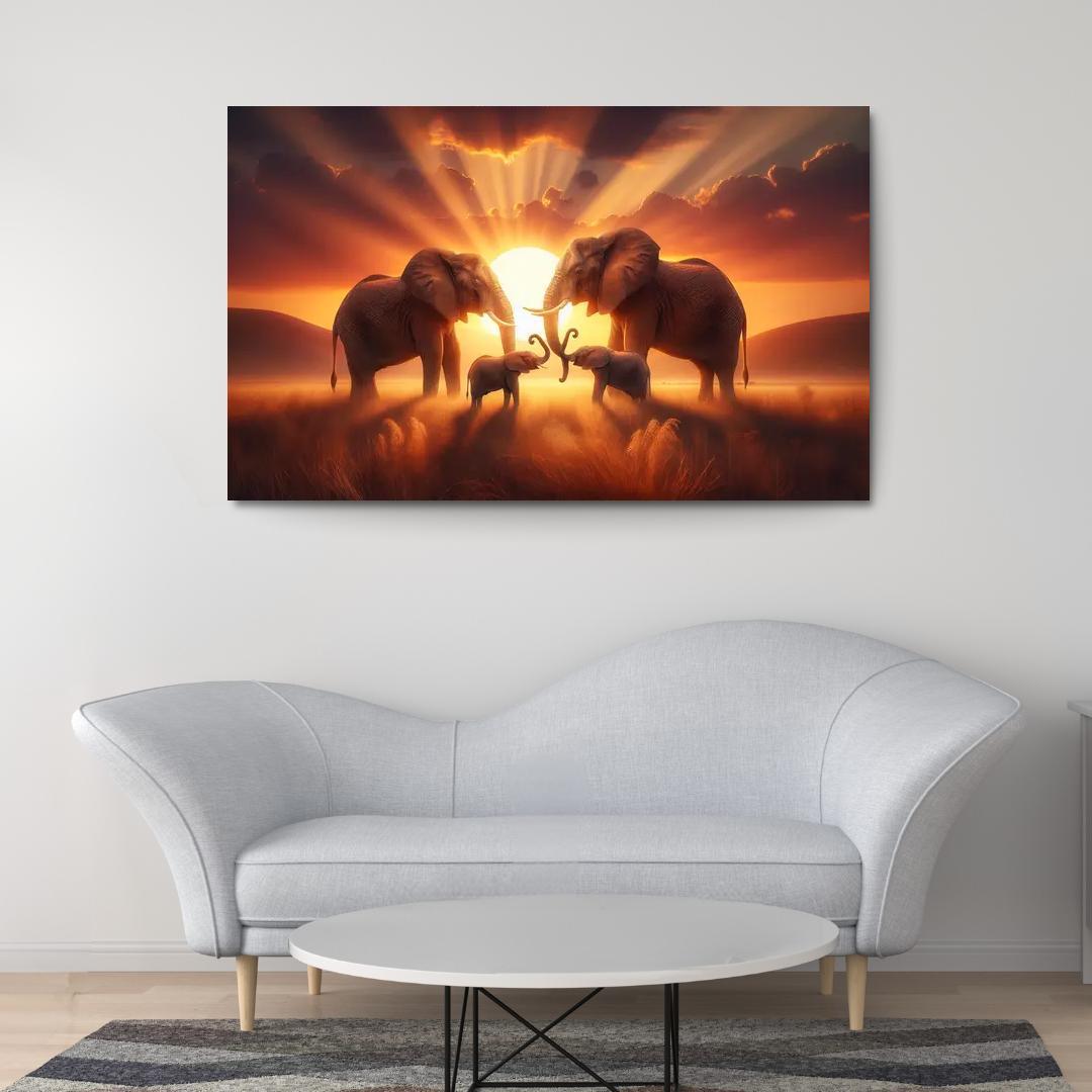 The Secrets of Elephant Communication 1 Piece HD Canvas Wall Art-Original Frame