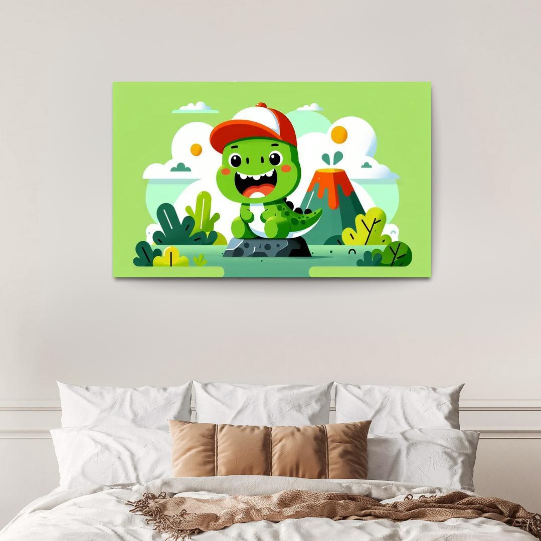 Daring Dino - Prehistoric Play Framed Paintings