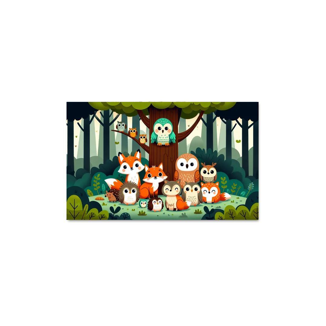 Whimsical Woodland Friends Premium Artwork Frames