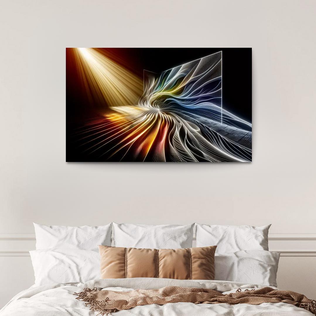 Choreography of Light and Shadow 1 Piece HD Canvas Wall Art-Original Frame
