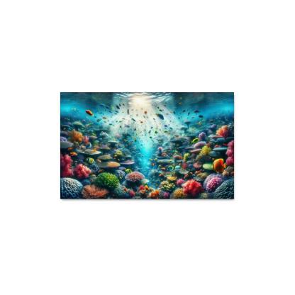 Golden Reef Underwater Exploration Adventure Custom Paintings Frame