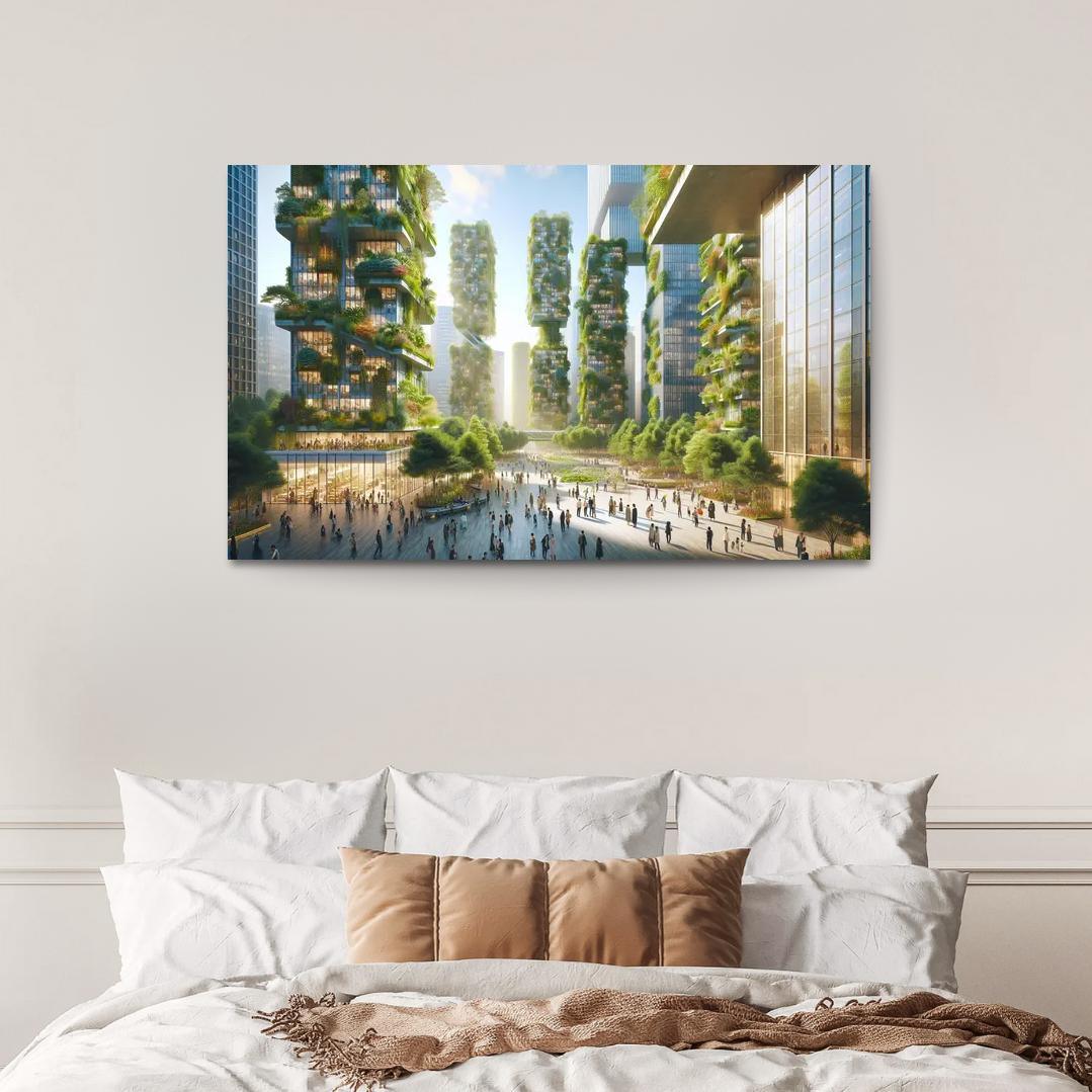 Biophilic Urbanism Custom Paintings Frame