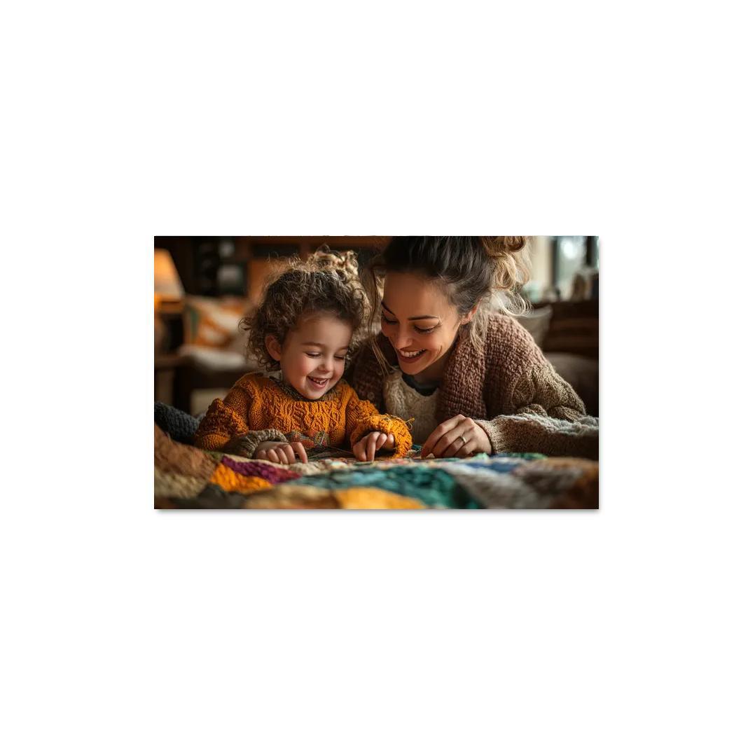Threads Of Connection A Mothers Tapestry Of Love Canvas Paintings Frame