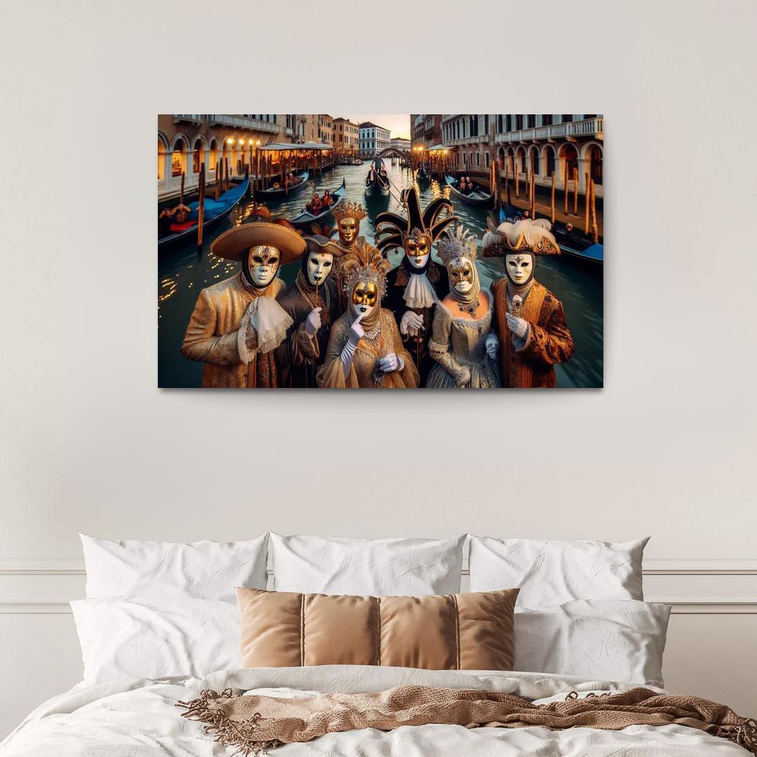Carnival Of Venice - Italy Framed Paintings