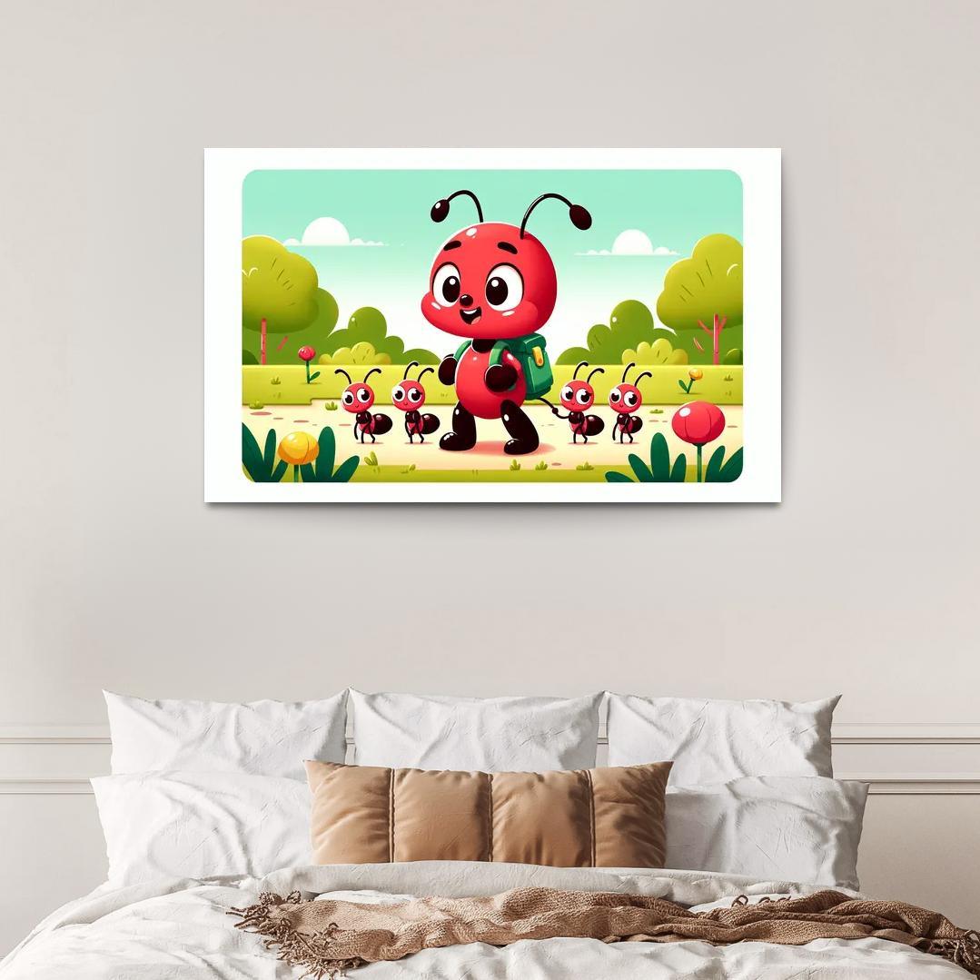 Adventurous Ant - Team Spirit Abstract Paintings Frame