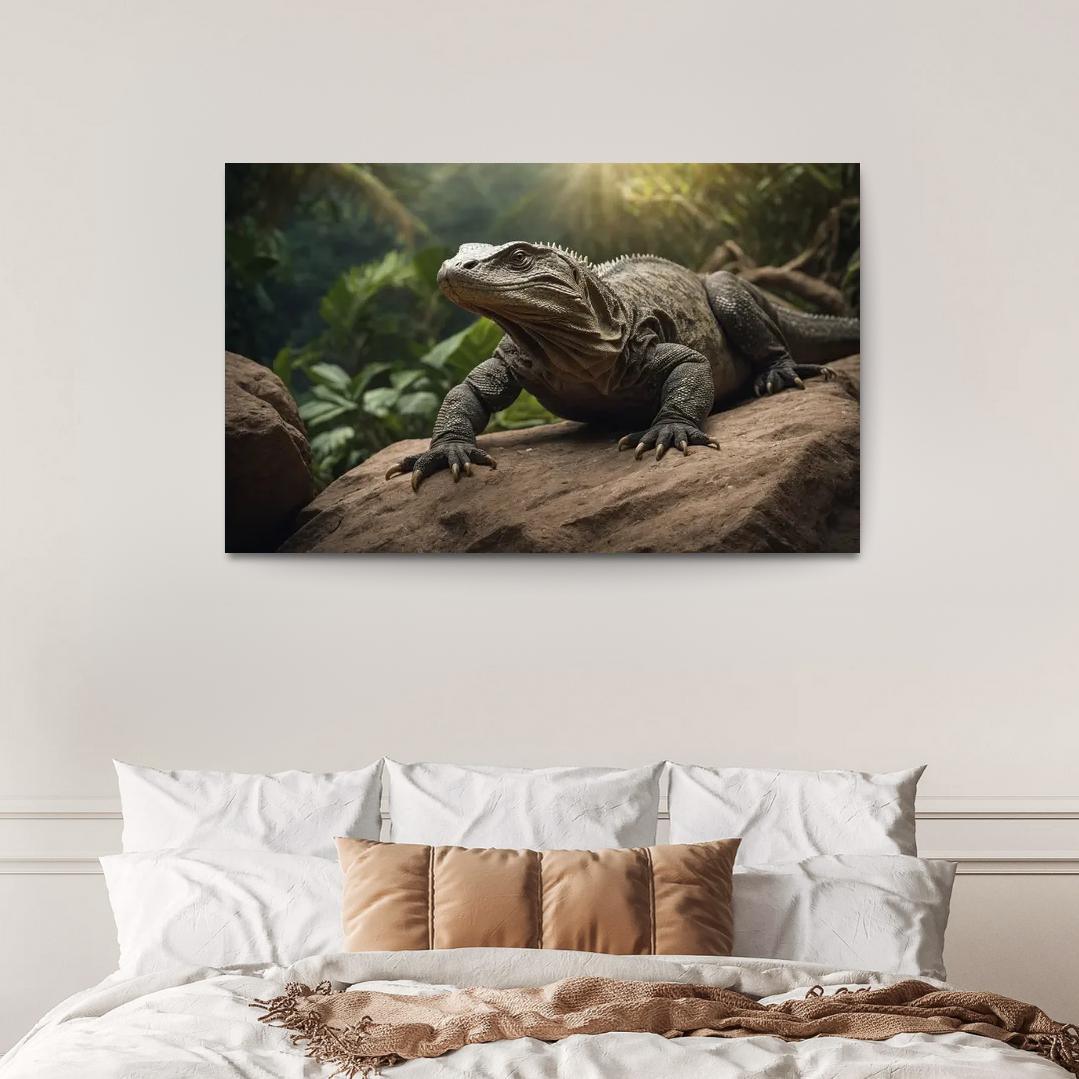 The Majestic Komodo Dragon Nature's Ultimate Lizard Framed Paintings