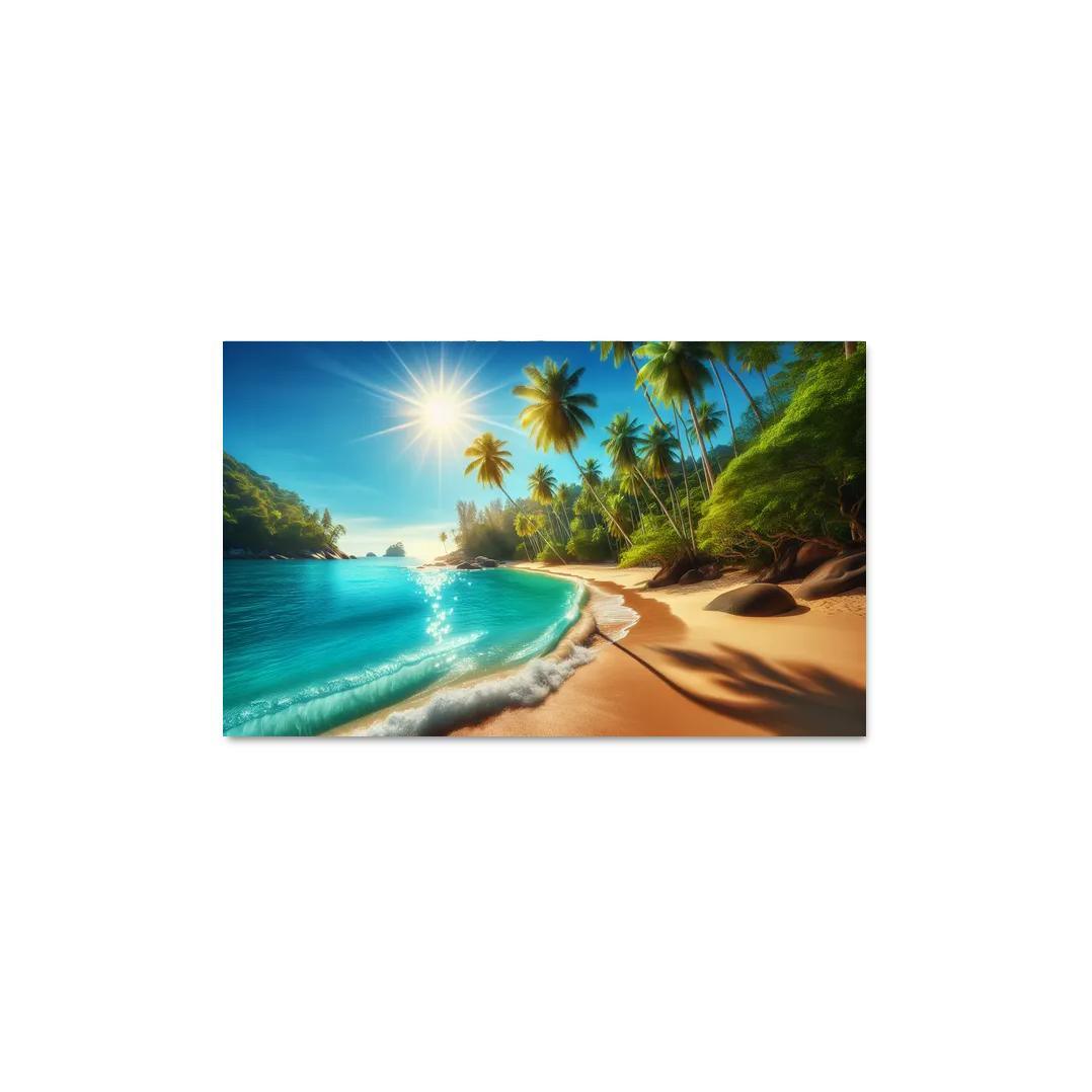 Secluded Oasis Beach Premium Artwork Frames