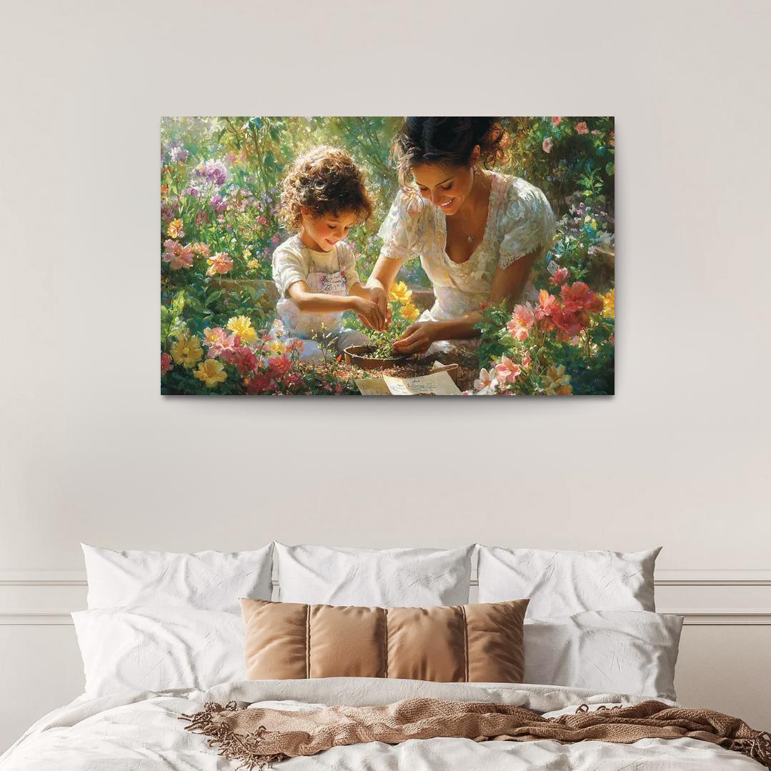 The Garden Of Memories Planting Love Custom Paintings Frame
