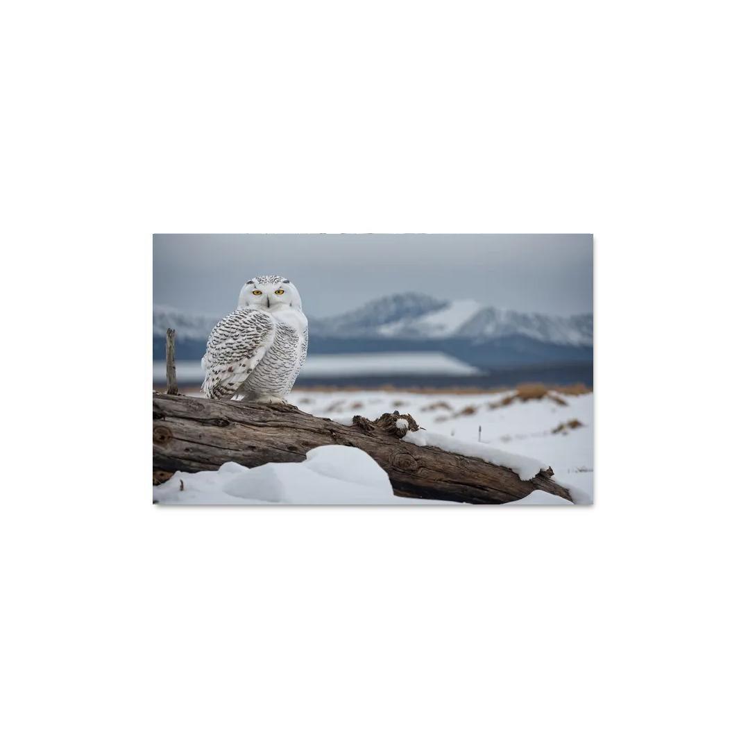 The Regal Snowy Owl Multi-panel Paintings
