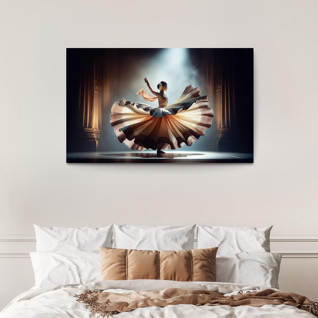 Kathak The Storyteller's Dance Modern Paintings Frame
