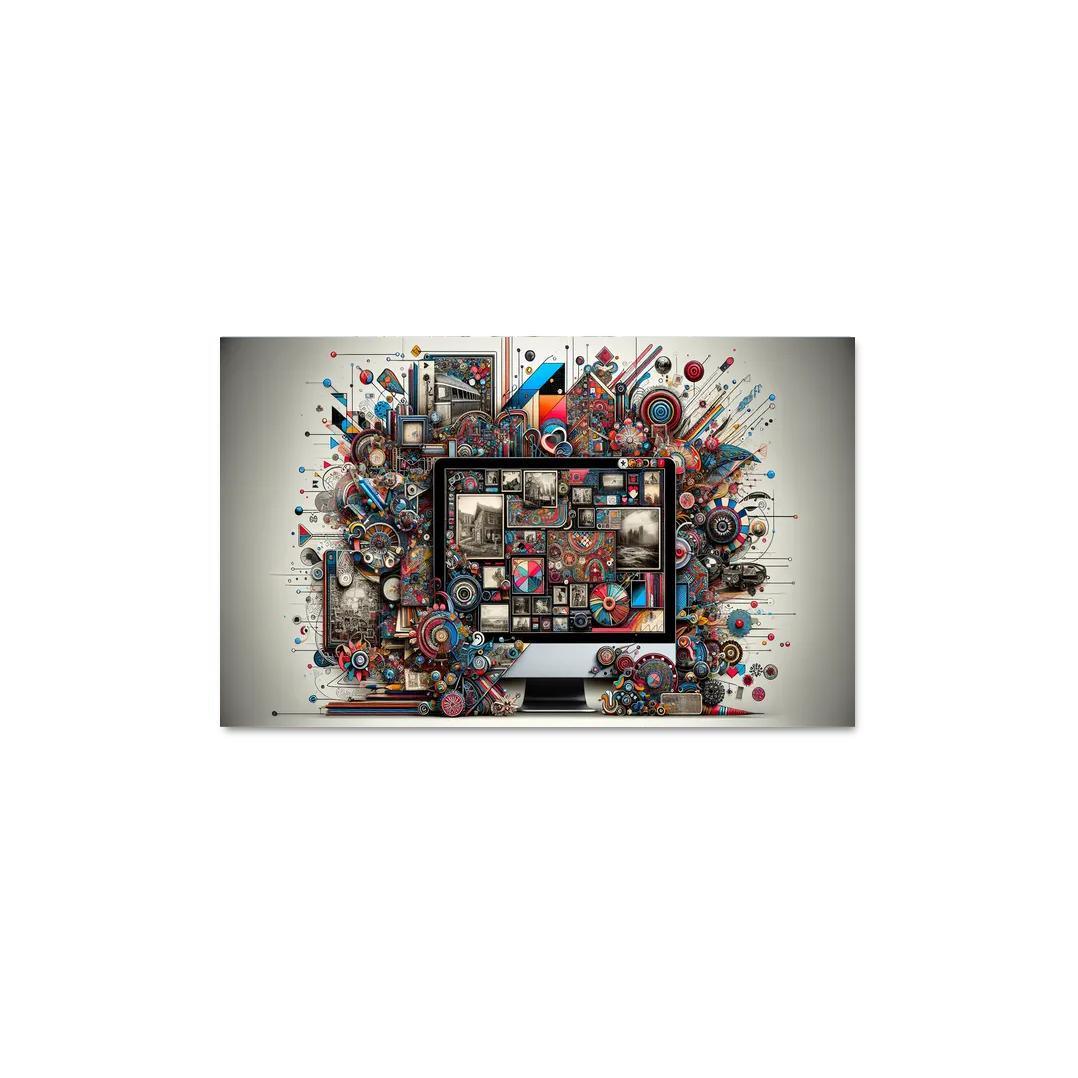 Digital Scrapbooking Preserving Memories Creatively 1 Piece HD Canvas Wall Art-Original Frame