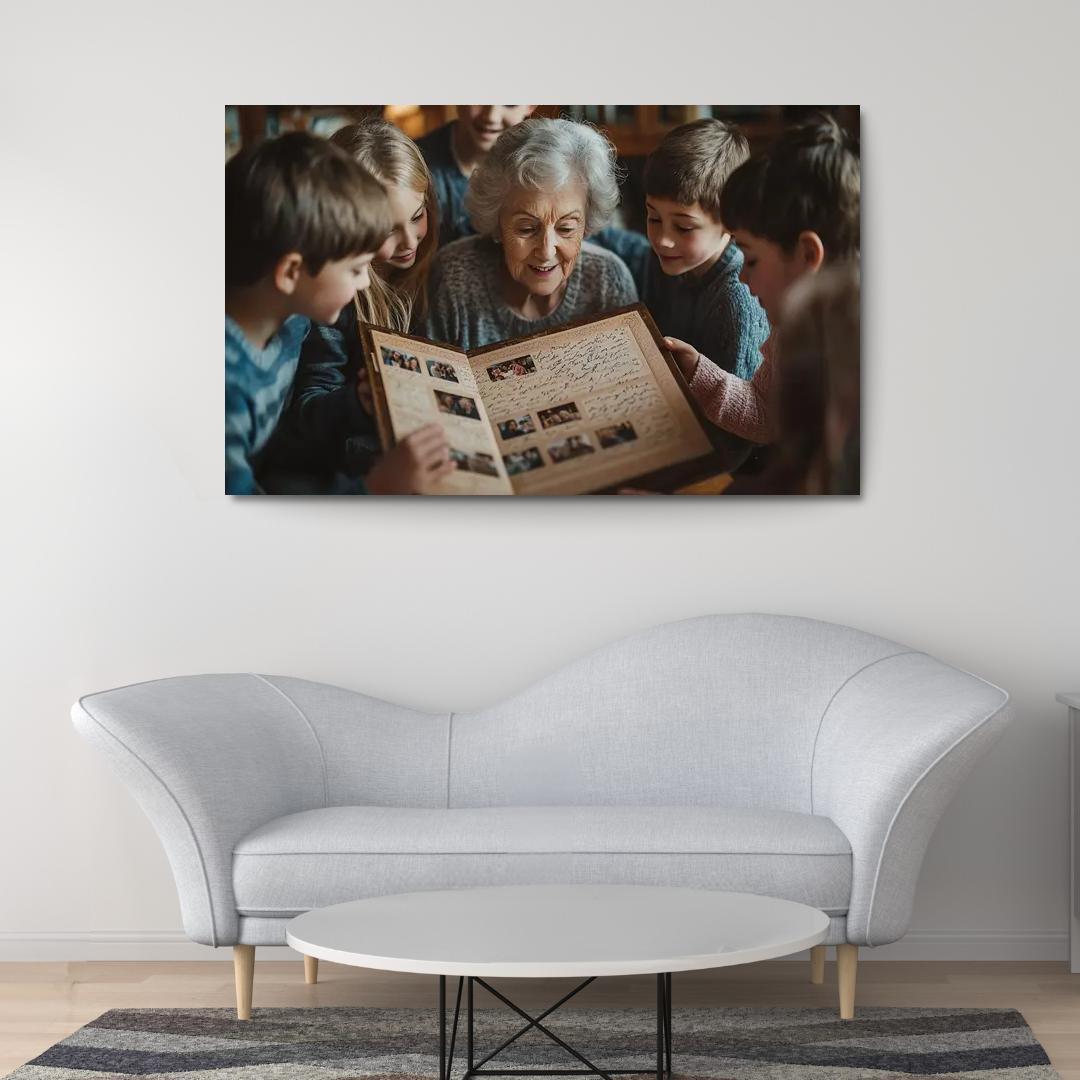 In Her Heart A Mother's Legacy Of Love Modern Paintings Frame