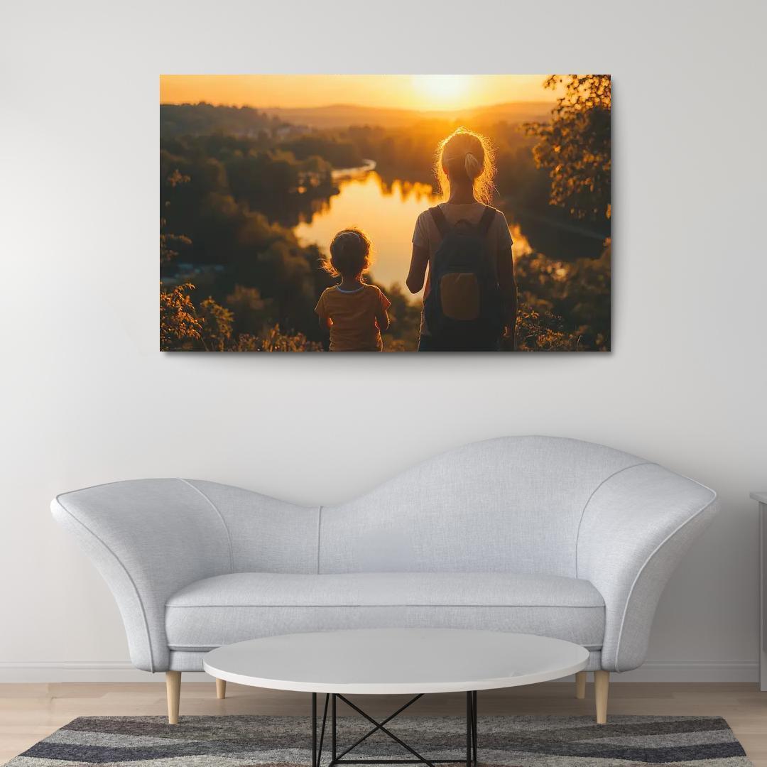 Her Unwavering Spirit A Mothers Strength Canvas Paintings Frame