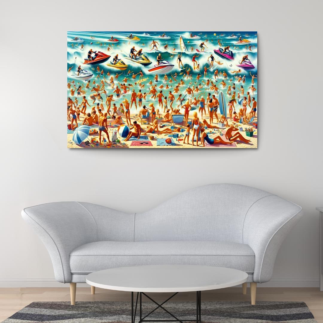 Adventure Cove Thrills On The Water Abstract Paintings Frame