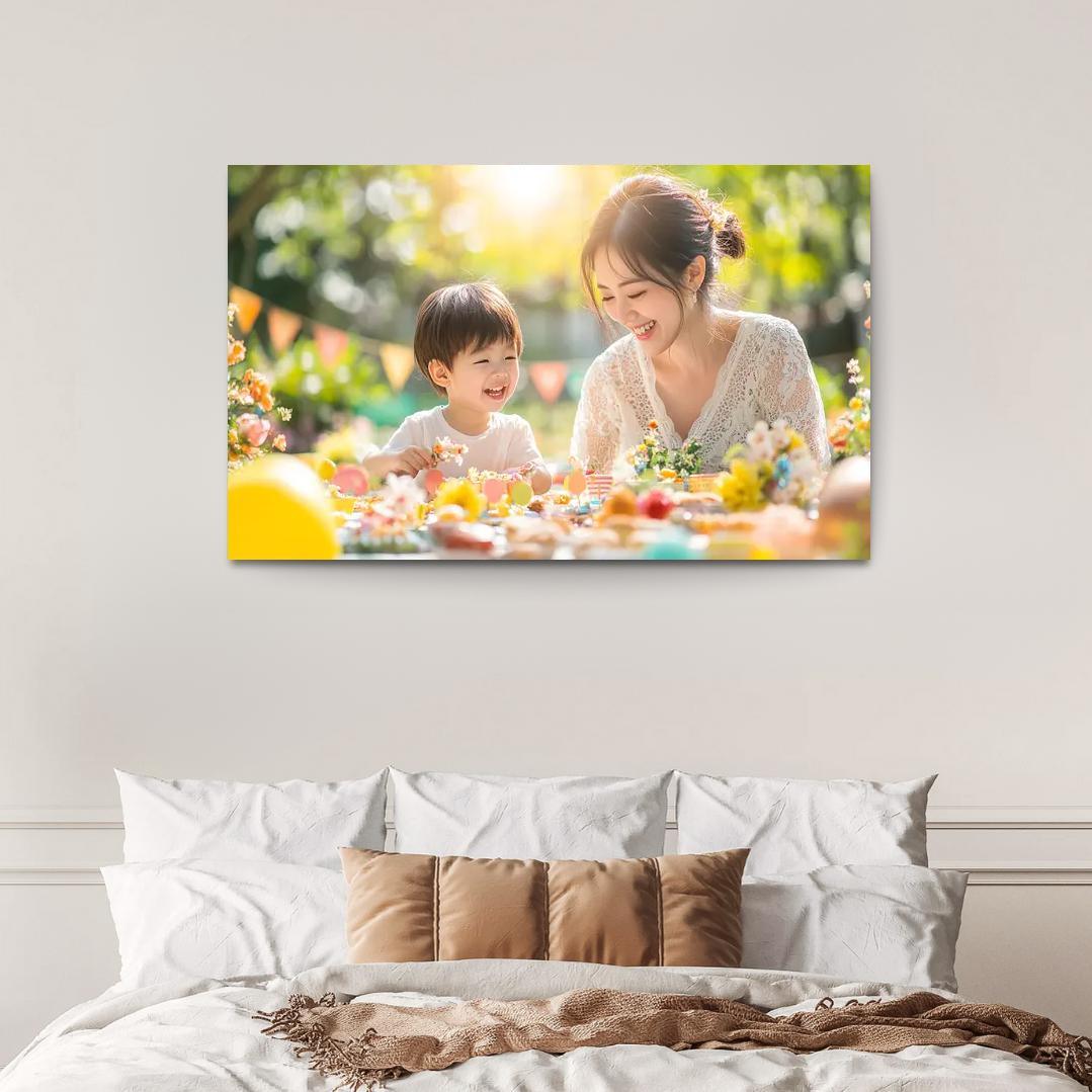 Moments Of Joy Celebrating Togetherness Custom Paintings Frame
