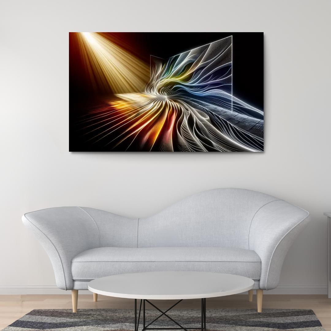 Choreography of Light and Shadow 1 Piece HD Canvas Wall Art-Original Frame