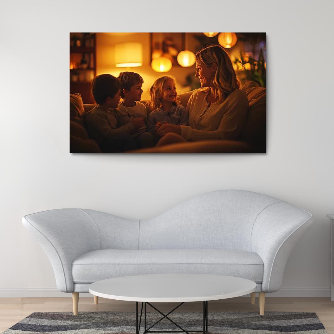 A Mothers Heart The Foundation Of Family Canvas Paintings Frame