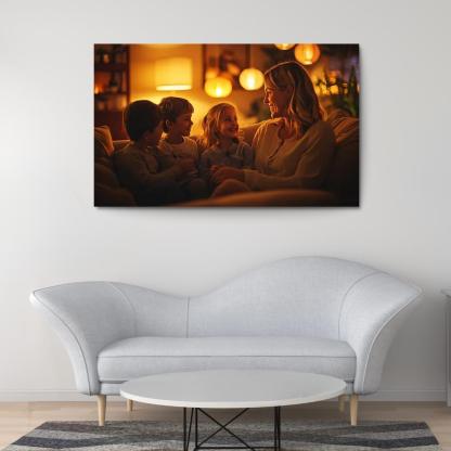 A Mothers Heart The Foundation Of Family Canvas Paintings Frame