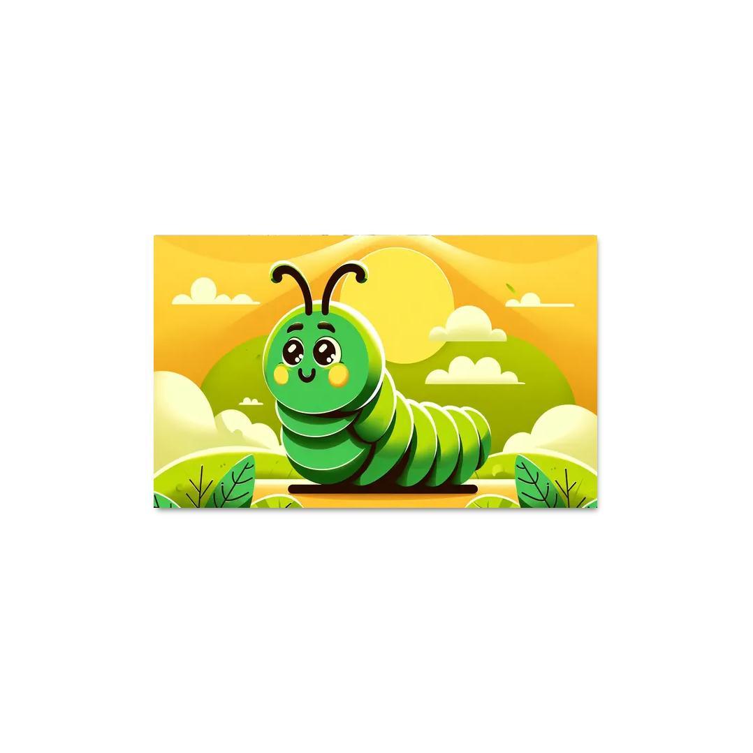 Curious Caterpillar Modern Paintings Frame