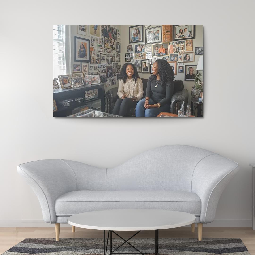 A Journey Through Time Memories Shared Custom Paintings Frame