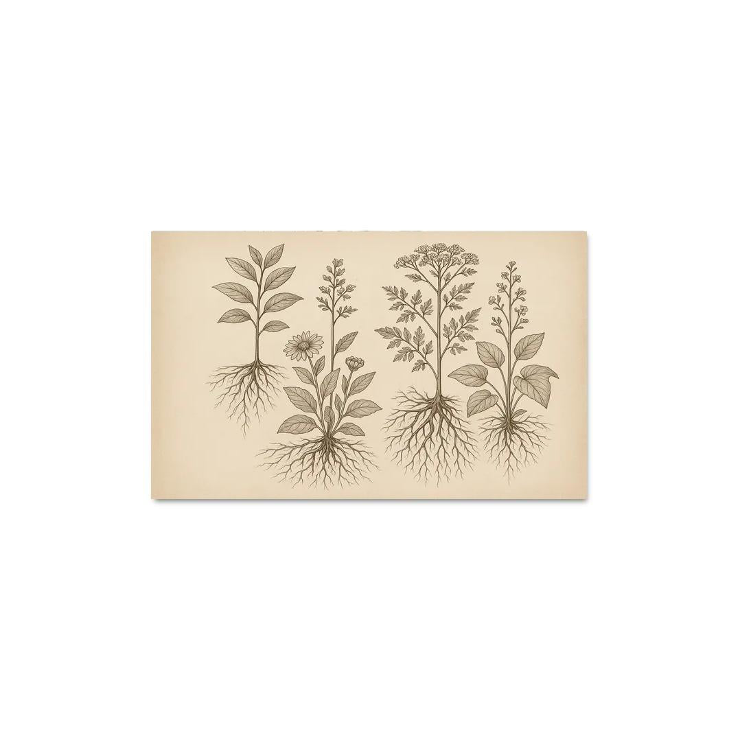 Seeds Of Sustainability In Botanical Illustrations Canvas Paintings Frame