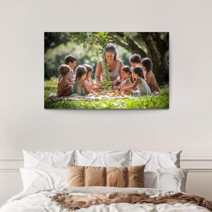 Branches Of Love A Mothers Family Tree Canvas Paintings Frame