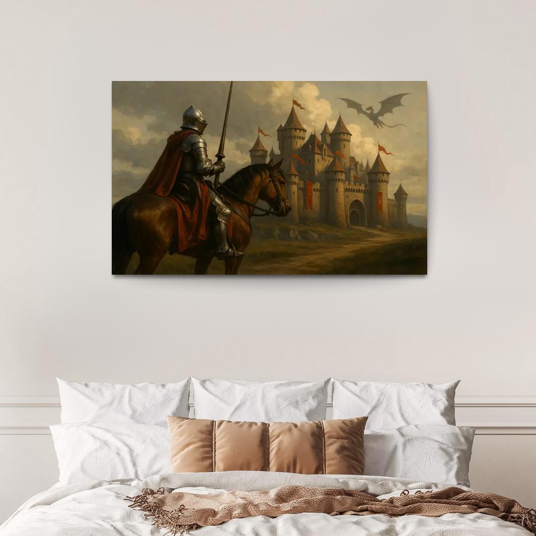 Knight's Quest - Medieval Adventure Framed Paintings